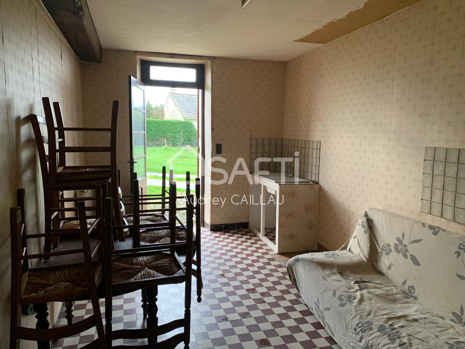 Vente de maison 3 pièces à Saint-Ciers-Sur-Gironde 33820 : 80m², prix